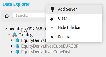 Data Explorer Adding Server