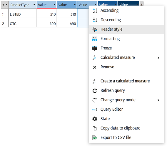 Context Menu