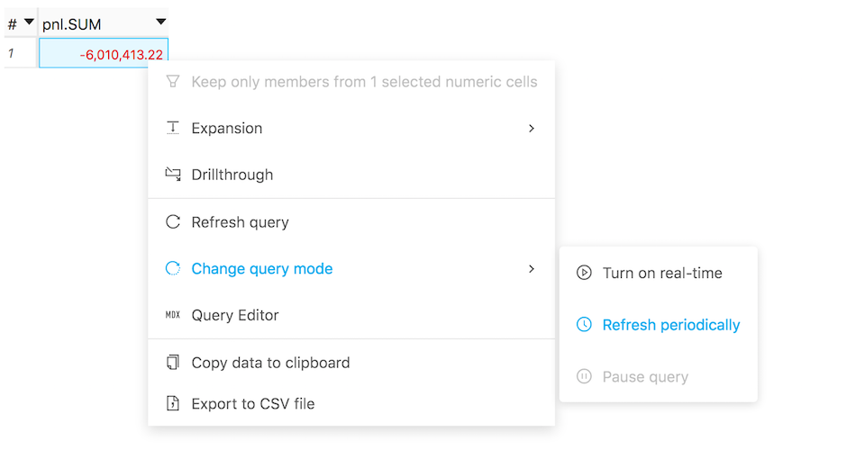Change Query Mode