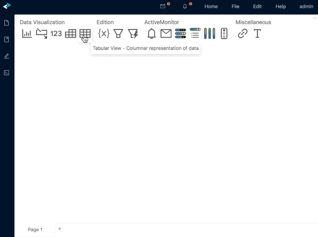 Adding a new tabular view