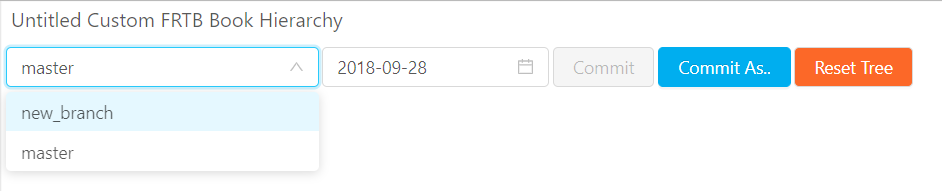 Branch dropdown